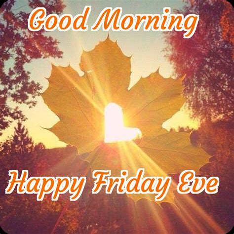 good morning and happy friday eve